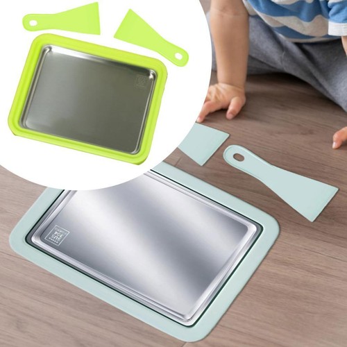 Ice cream plate maker - cream, rolled