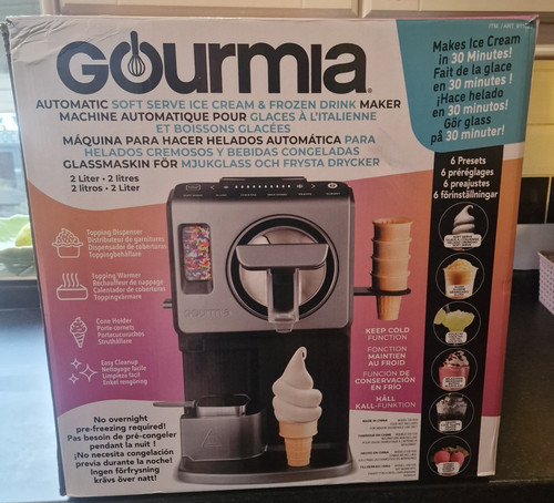 Gourmia soft serve ice - serve,